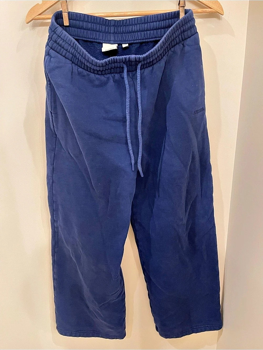 Aritzia Mega Sweatpant Boyfriend Fit Wide Leg Blue Small